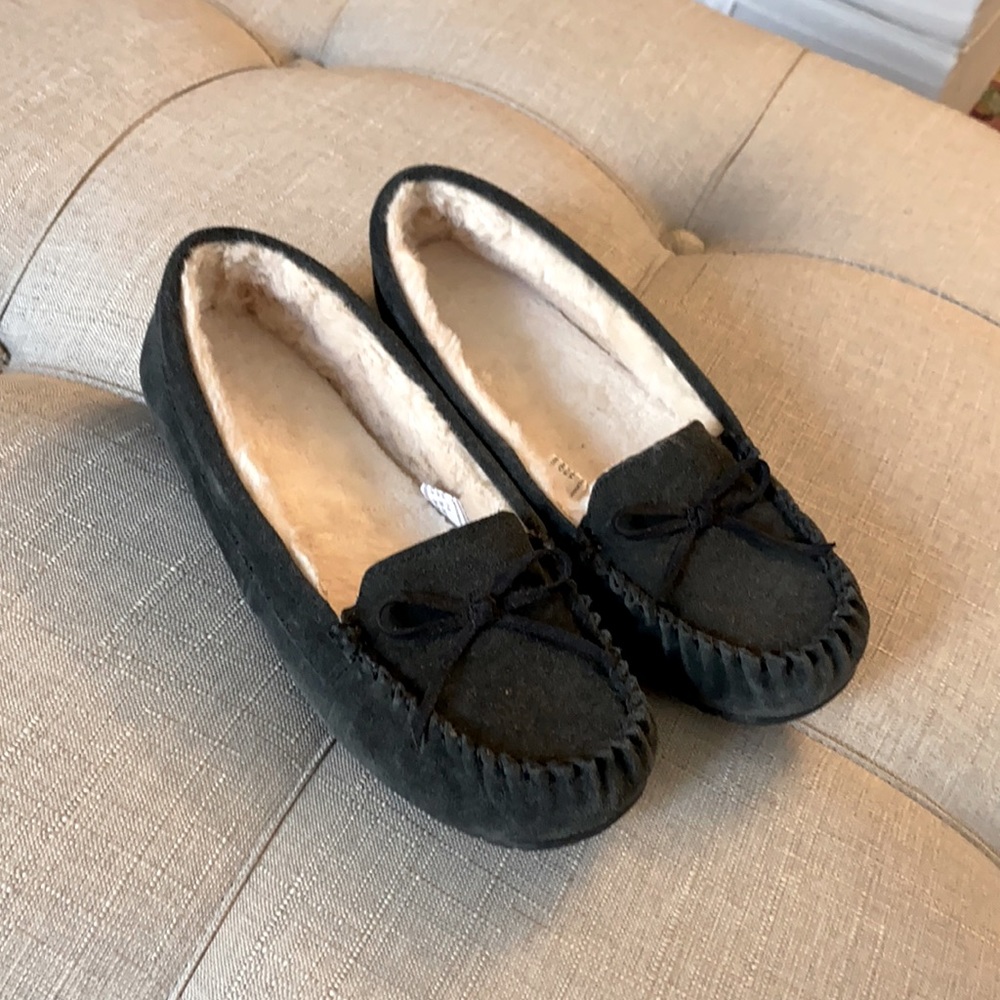 Hard bottom slippers Dark Grey size 7/8